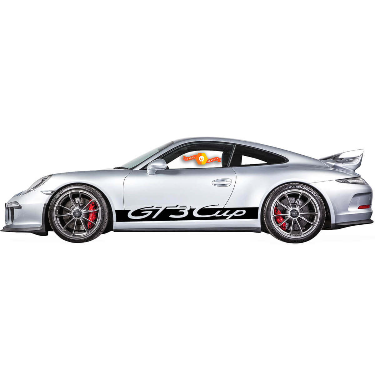 GT3 Cup Stijl Sillijn Strepen Vinyl Sticker voor Porsche 911