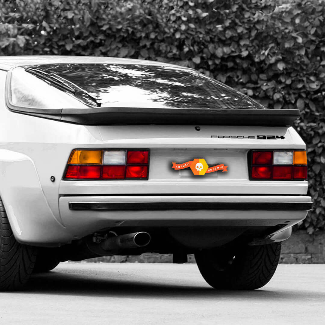 Porsche-logo achterklep vinylsticker voor Porsche 924