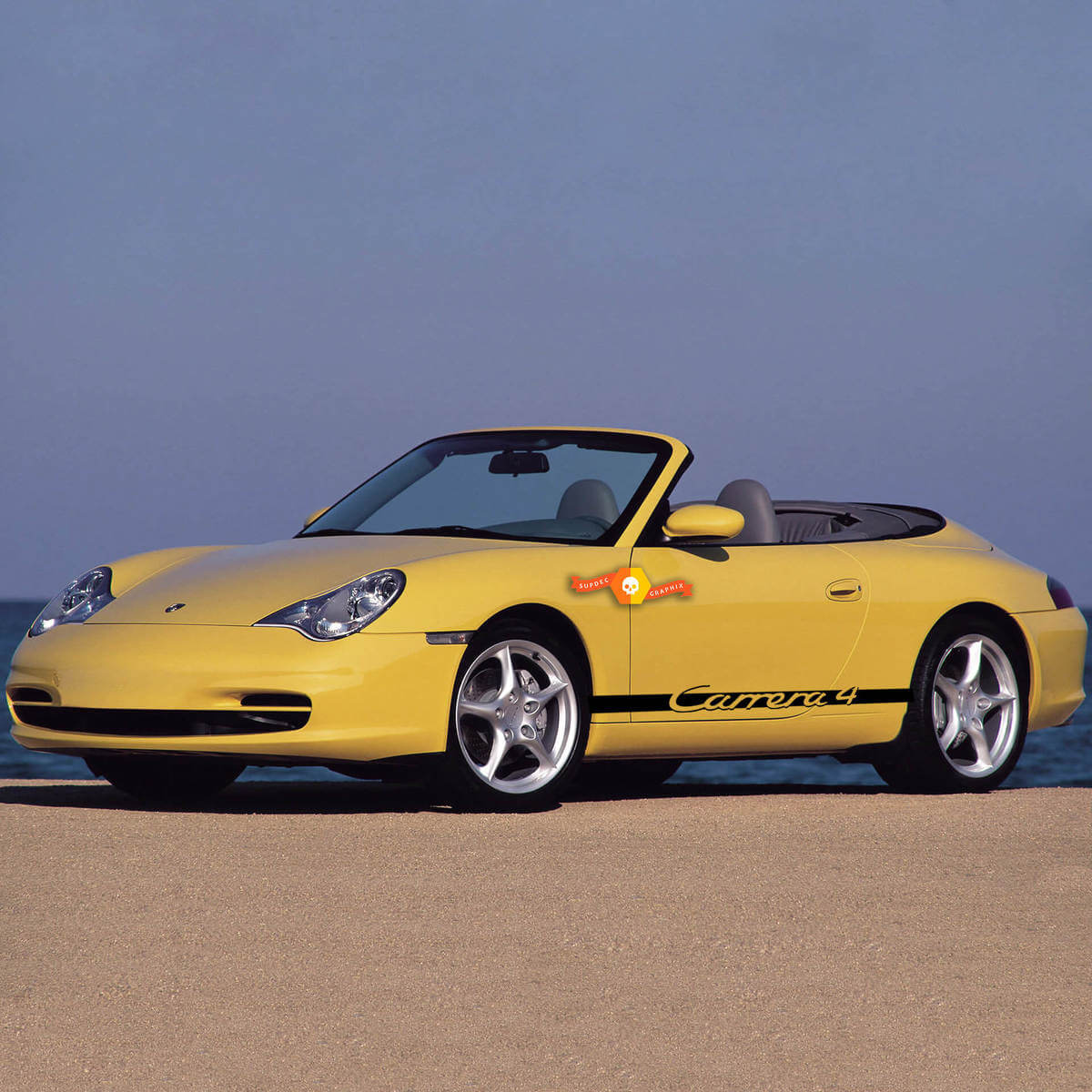 Porsche Carrera 4 Rocker Panel Racing zijstrepen sticker sticker
