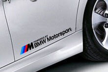 BMW Motorsport stijl dorpel zijsticker set voor BMW M modellen