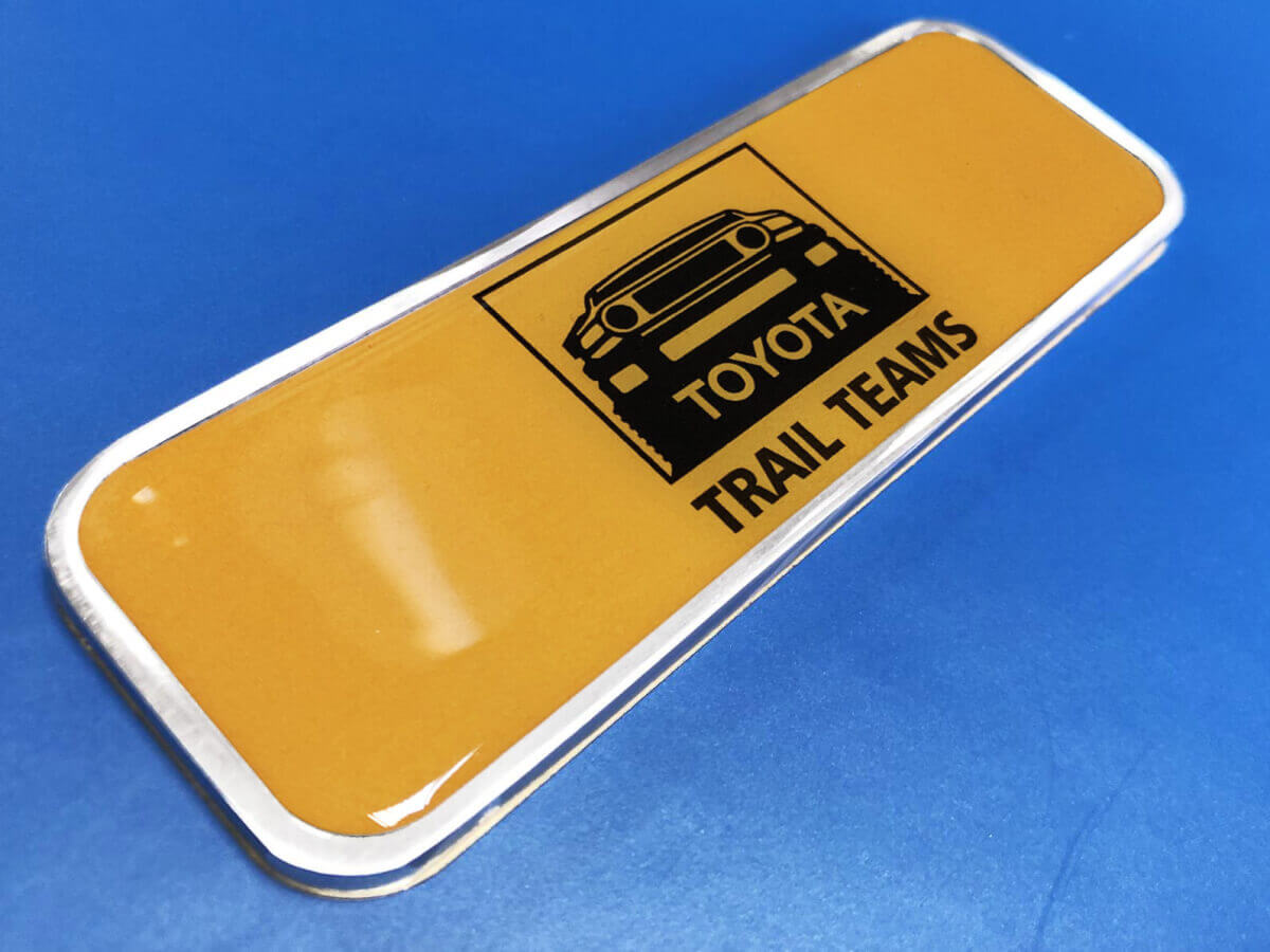 TRD Trail Teams FJ Cruiser Metaal Aluminium Badge Bedzijde-embleem Aluminium
