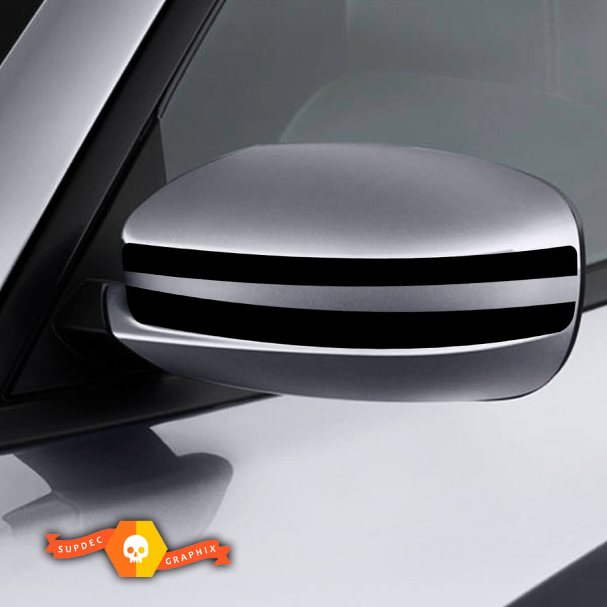 Dodge Charger Mirror Decal Stickerstrip graphics past op modellen 2011-2016
