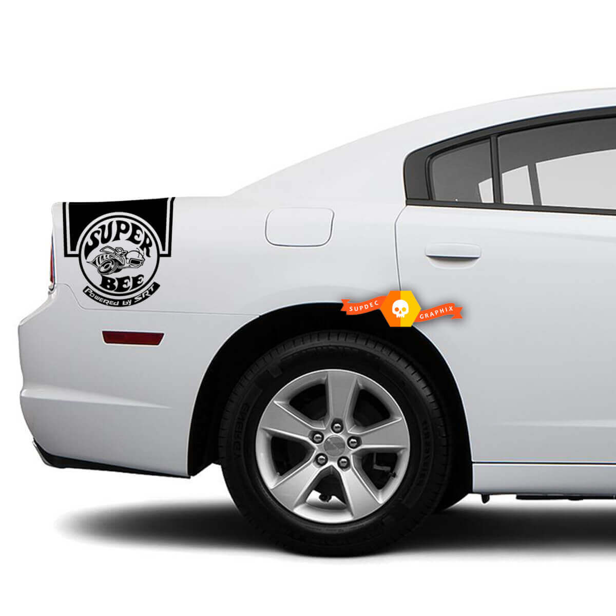 Super Bee Achterzijde Band Vinyl Decal Kit voor Dodge Charger 2011-2014