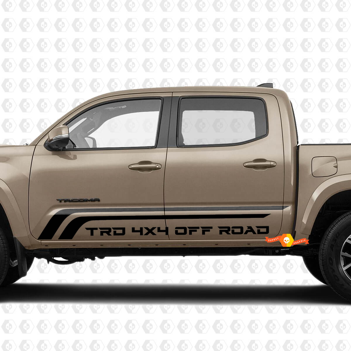 Paar strepen voor Tacoma TRD 4x4 Off Road Side Rocker Panel Vinyl Stickers Sticker

