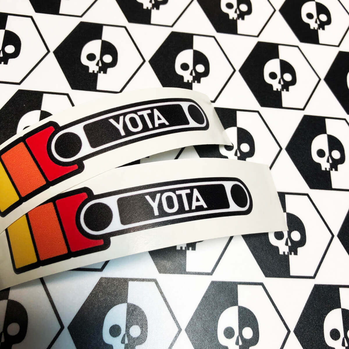 YOTA Vintage Stijl Strepen Vinyl Decal Set voor Toyota FJ Cruiser
