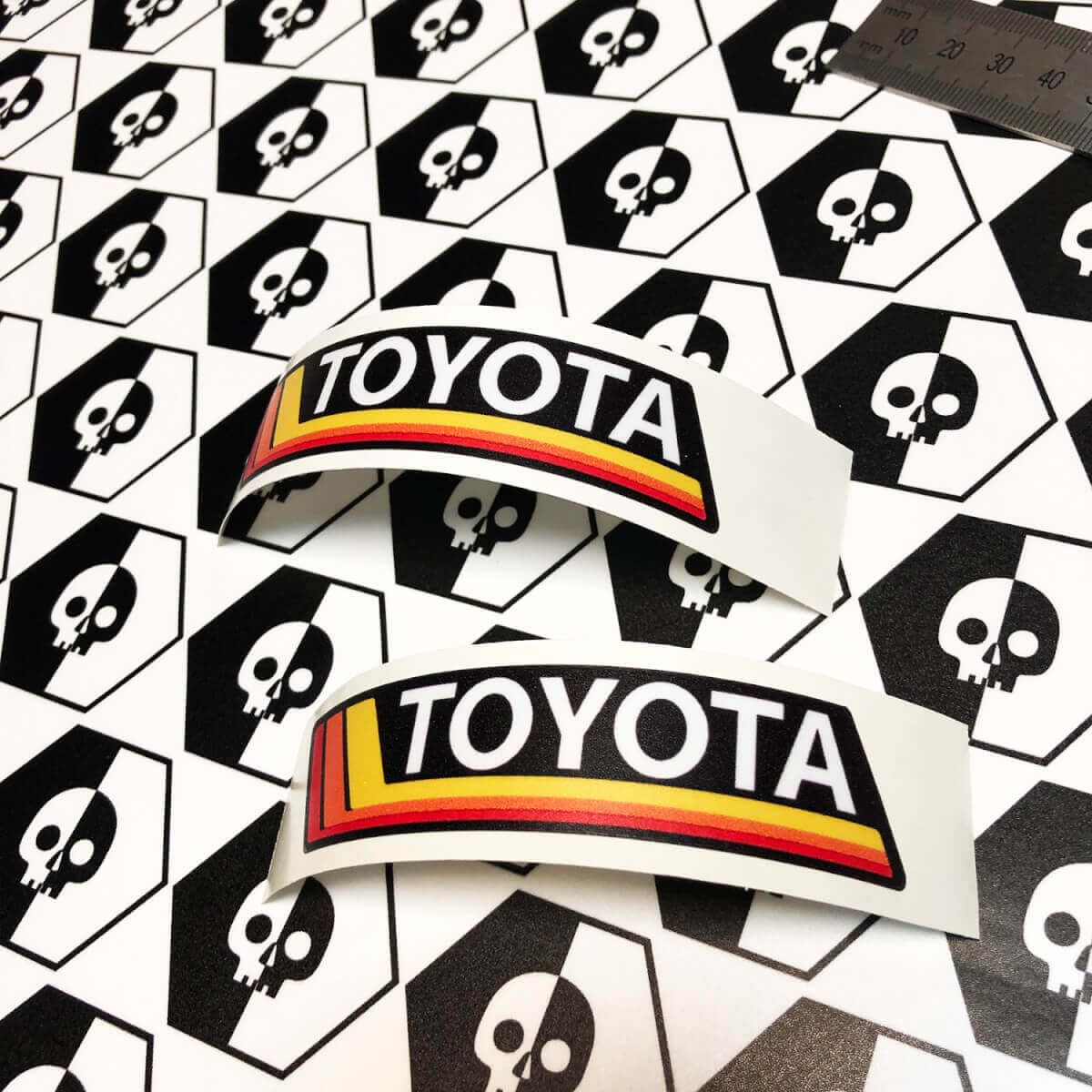 Toyota Vintage Stijl Strepen Vinyl Stickers voor Toyota 4Runner Tacoma FJ Cruiser