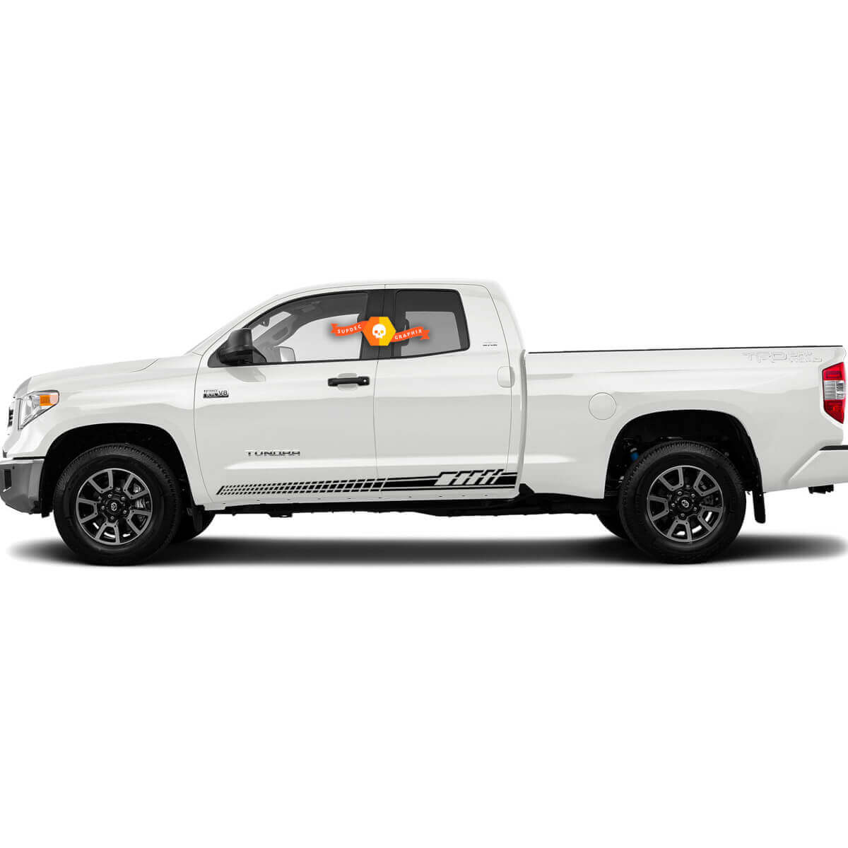 Auto Sticker Grafische Sticker Side Stripe Kit Voor Toyota Tundra
