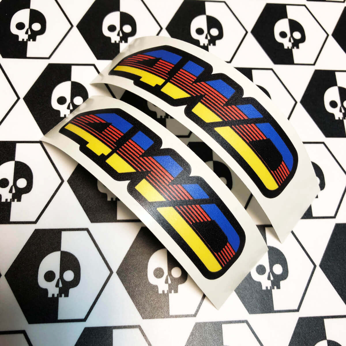 Paar 4WD TEQ Vintage zonsondergang retro oude stijl vinyl stickers sticker geschikt voor Toyota 4Runner Tacoma FJ Cruiser
