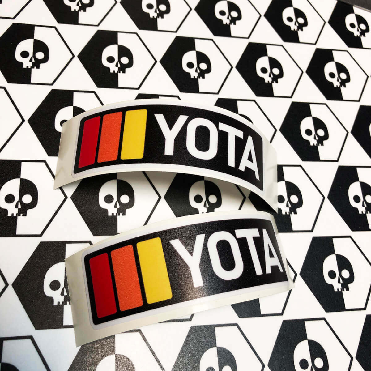 2 TRD YOTA Vintage zonsondergang retro oude stijl vinyl stickers sticker geschikt voor Toyota 4Runner Tacoma FJ Cruiser
