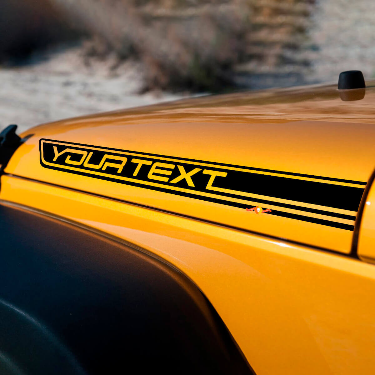 2 Aangepaste Tekst Vinyl Sticker Decal voor Jeep Wrangler CJ TJ YK JK XJ JL