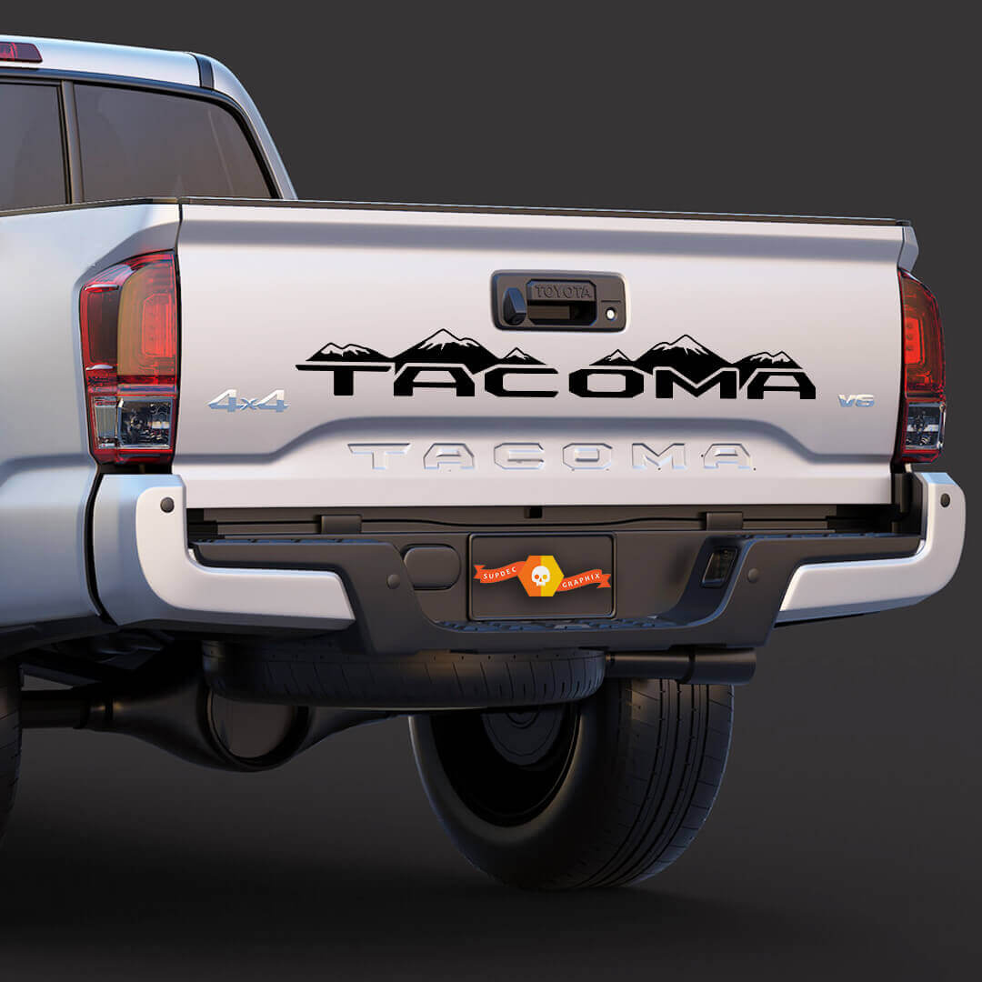 Merkenlettering Mountain Style Achterklep Vinyl Sticker voor Toyota Tacoma