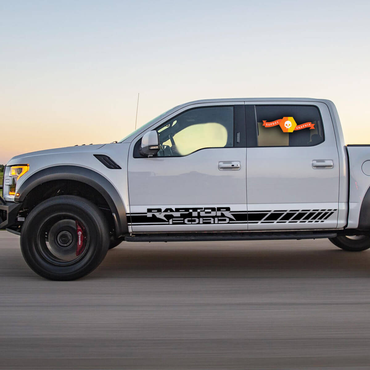Ford RAPTOR - 2 stuks side Stripe body sticker vinyl grafische sticker
