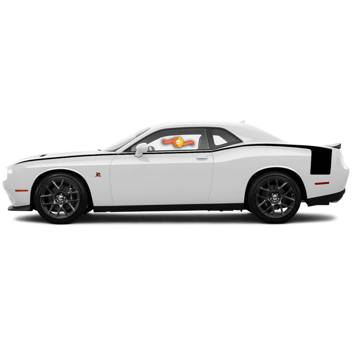 Dodge Challenger Accent Hockey Style Body Line Achterzijde Strepen Voor 2008-2014
