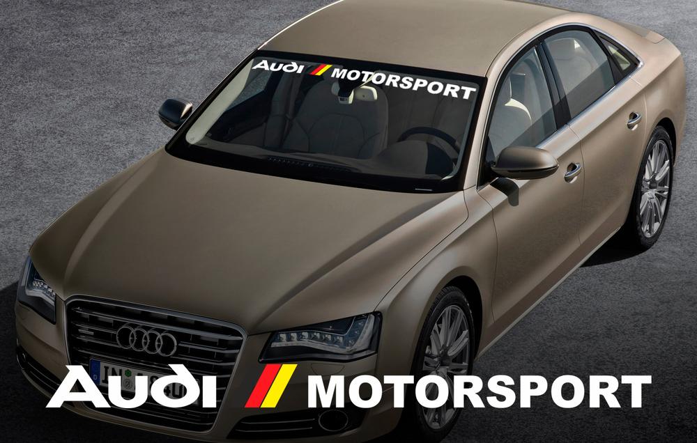 AUDI motorsport voorruit sticker sticker voor A4 A5 A6 A8 S4 S5 S8 Q5 Q7 TT RS 4 RS8