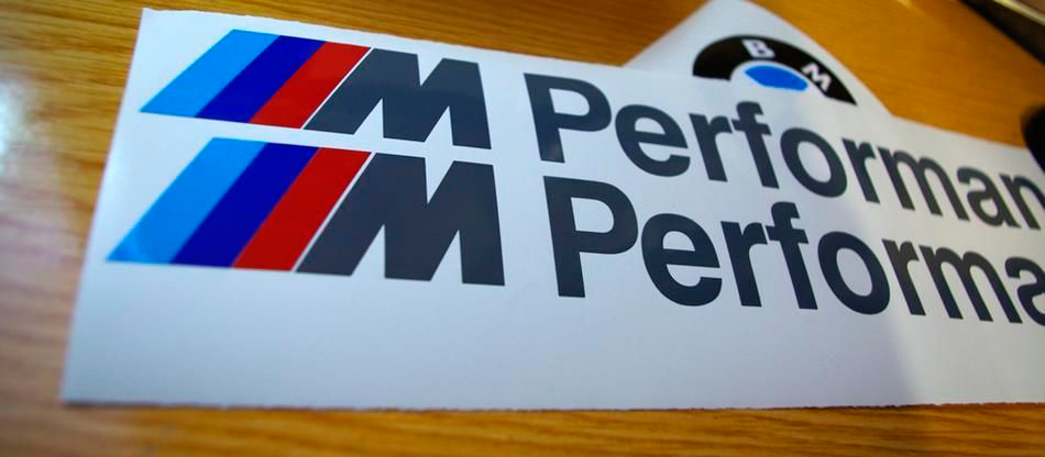 BMW M Performance SIDE M3 M5 M6 325 328 540 sticker sticker aangepast embleem logo
