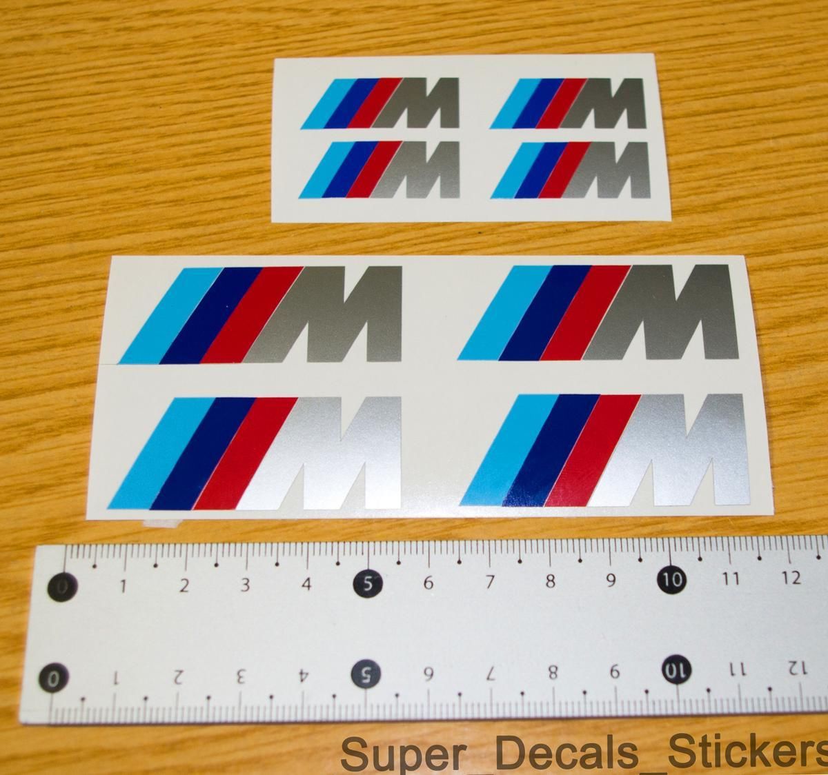 BMW M remklauw 2 maat M3 M5 M6 325 328 540 sticker sticker Cu
