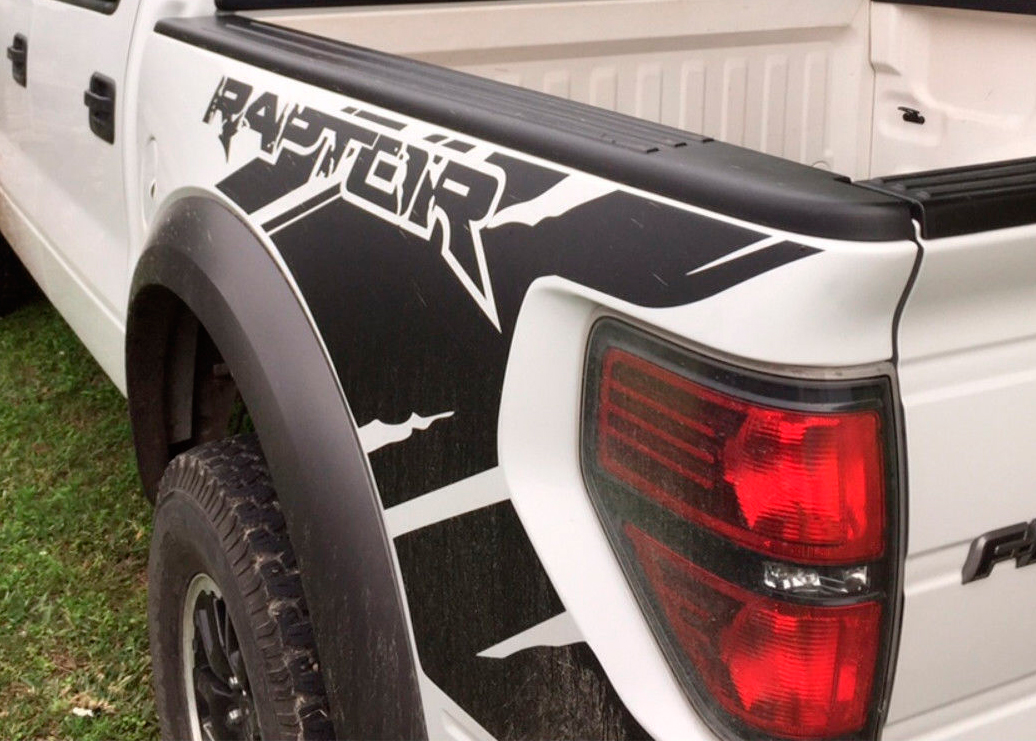 Ford Raptor SVT F150 Bedside Predator Vinyl Graphics Decals Installatiekit inbegrepen