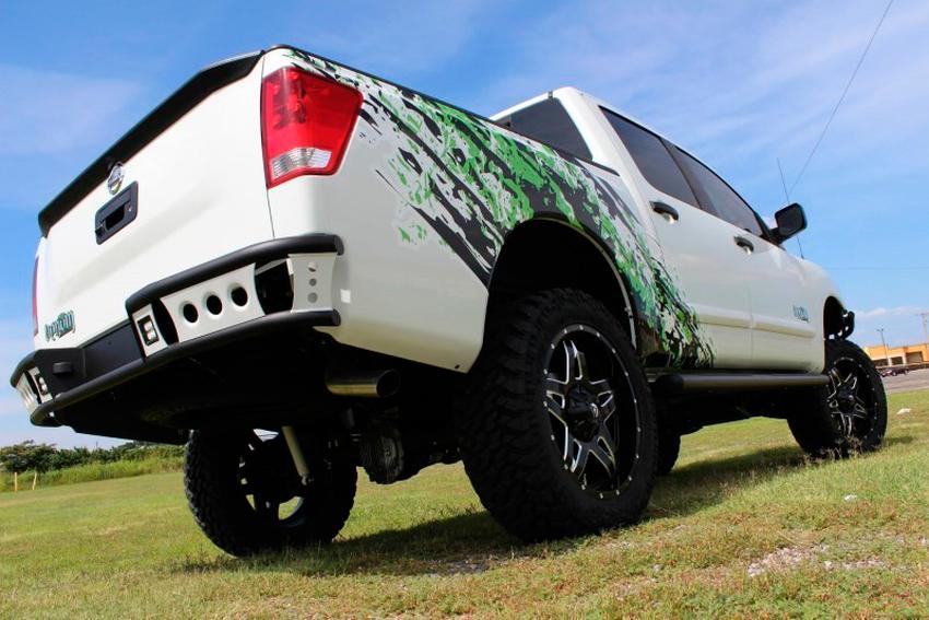 MUD SPLASH 2 kleuren voor Nissan Titan TITAN 4X4 VENOM vinyl decals stickers kit

