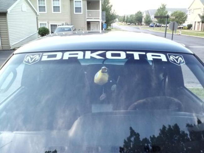 Window Windscherm Banner Decal Sticker Voor Dodge Dakota Ram Vinyl