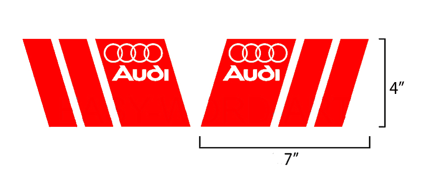 2 Audi A3 A4 A5 A6 A8 S4 S5 S6 RS4 Q3 Q5 S-Line sticker sticker