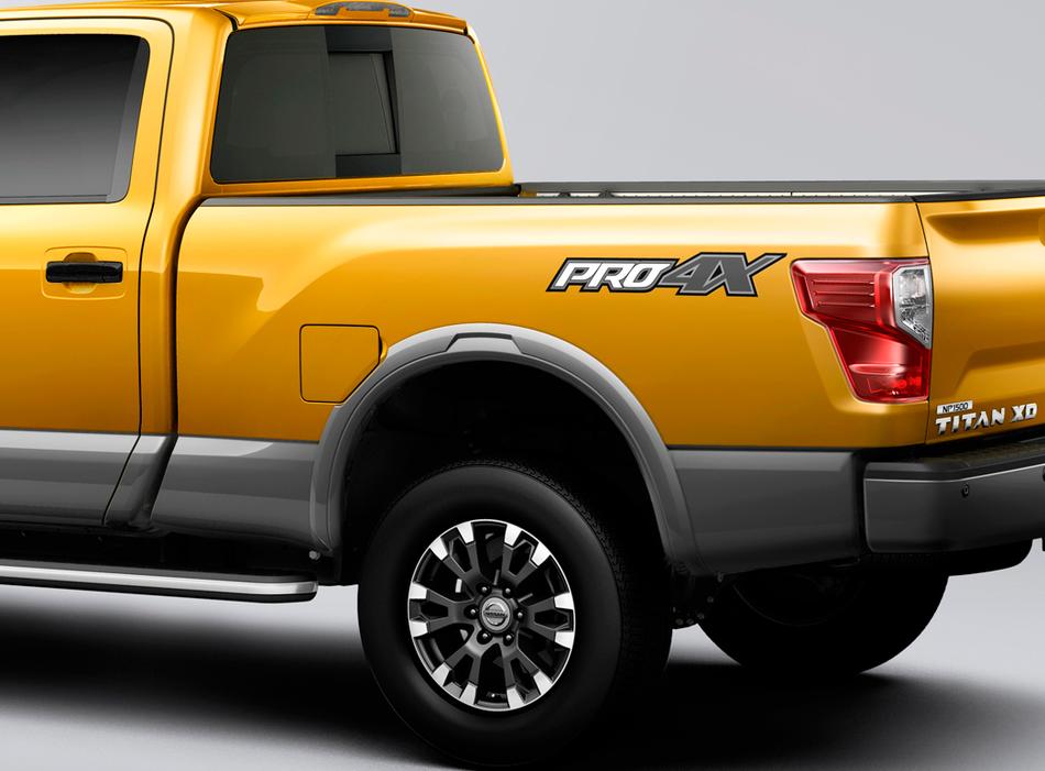 paar 2016 Nissan Titan pro 4x vinyl sticker sticker supdec