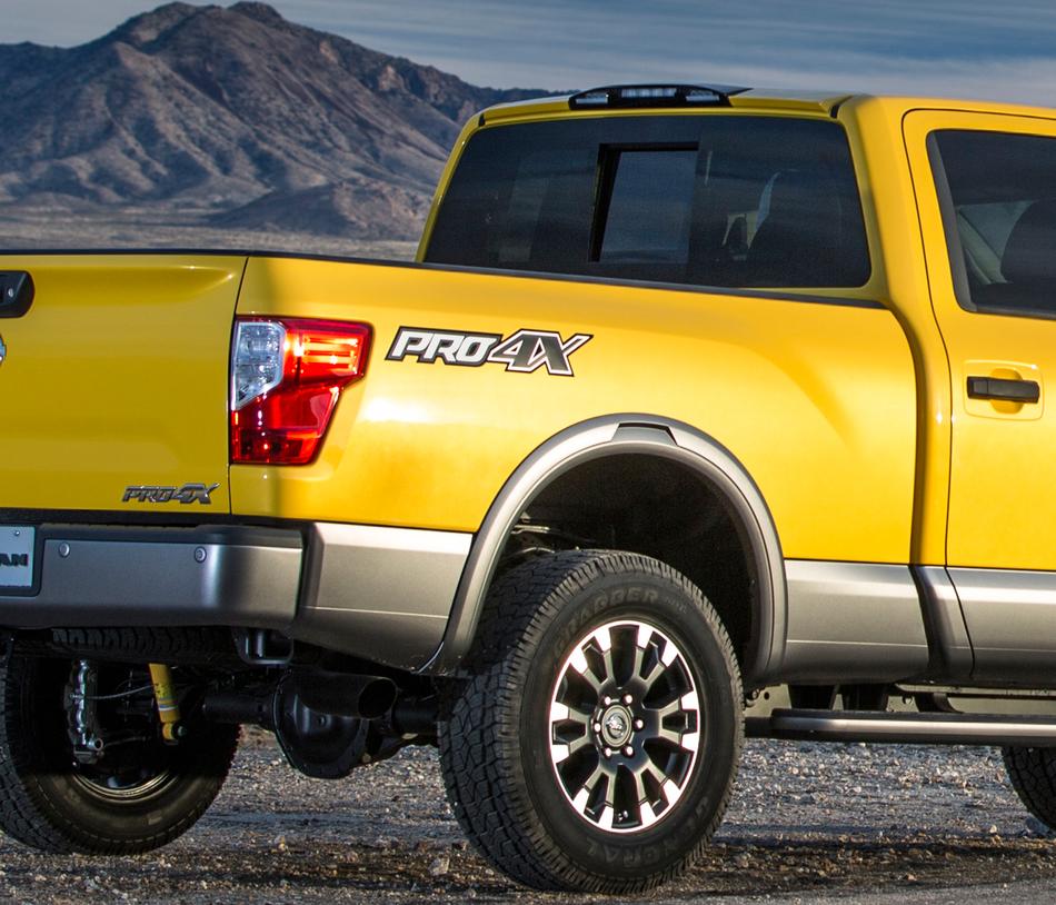 paar 2016 Nissan Titan pro 4x vinyl sticker sticker supdec