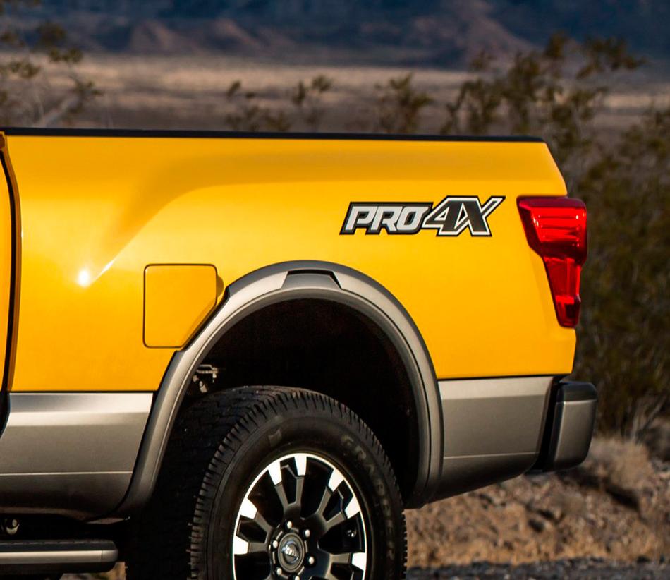 paar 2016 Nissan Titan pro 4x vinyl sticker sticker supdec