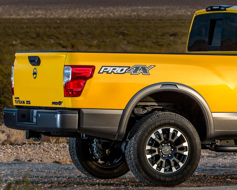 paar 2016 Nissan Titan pro 4x vinyl sticker sticker supdec
