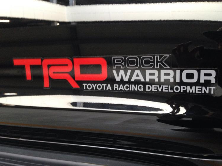 paar TRD Rock Warrior TOYOTA race ontwikkelingszijde vinyl sticker sticker