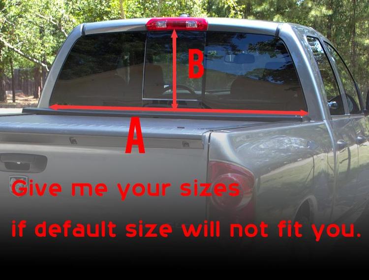 rode dode verlossing achterruit of achterklep sticker sticker pick-up truck suv auto