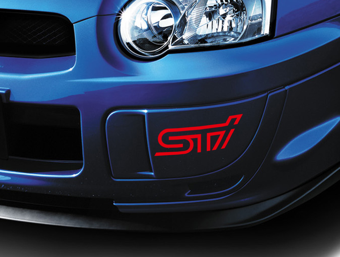 2x STI Subaru Tecnica International Motorsports Racing Vinyl Sticker Sticker past op Impreza BRZ WRX Legacy