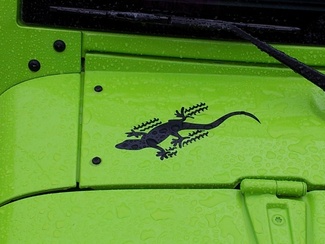 2-Jeep Gecko Wrangler Rubicon CJ TJ YJ JK XJ Vinyl Sticker Sticker