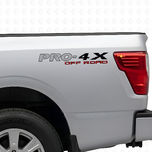 PRO-4X Off Road Zijkant Vinyl Stickers Set voor Nissan Titan