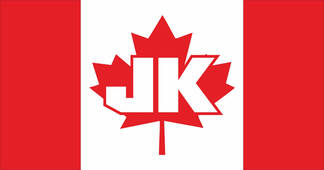 2x Jeep Canada vlag JK Wrangler Rubicon sticker
