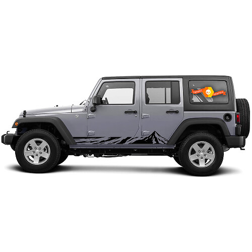 Mountain Style Zijvinyl Decal Kit voor Jeep Wrangler