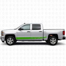 Diagonal sleufdeurstrook & dorpelvinylstrepen voor Chevrolet Silverado 1500 K2XX 2014-2019_6