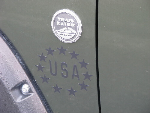 USA Stars Army Logo Vinyl Sticker voor Jeep