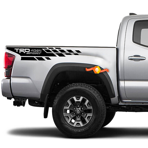 TRD 4x4 Sport geruit stijl zijkant vinyl decal sticker voor Toyota Tacoma 2016-2020