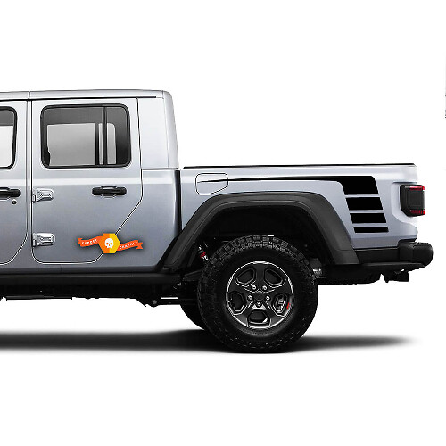 Sticker sticker grafische vinyl achterzijde bed strepen voor Jeep Gladiator JP 2019 2020 2021
