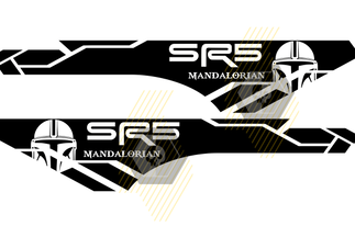 Paar SR5 Mandalorian nachtkastje Vinyl Decals grafische sticker kit voor Toyota Tacoma alle jaren
