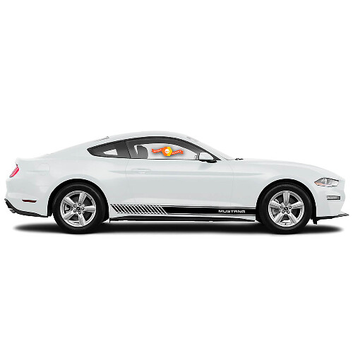 Vinyl Decals met Race Stijl Zijkstrepen voor Musclecar Mustang 2005-2020