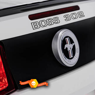2015 2016 2017 2018 2019 Ford Mustang Boss 302 kofferbak vinyl stickers
