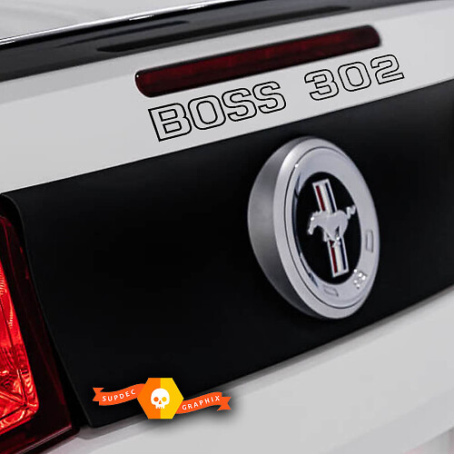Achterklep Vinyl Stickers Decals 2 voor Ford Mustang Boss 302 2015-2019