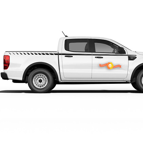 2019 Ford Ranger Stripes Stickers Decals UPROAR Side Body Vinyl Grafisch Accent Kit
