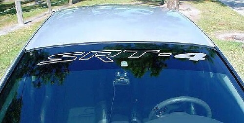 SRT-4 Voorruit Banner Vinyl Decal voor Dodge Challenger