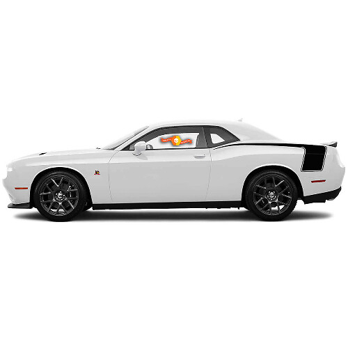 Set Hockey Stick Achterste Zijstripe Decals voor 2015-2018 Dodge Challenger