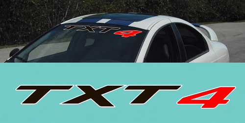 Aangepaste tekst voorruitsticker #3 voor Dodge Challenger