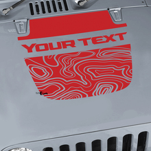 Jeep Wrangler grafische kit Vinyl Wrap Sticker sticker Blackout Contour kaart Hood split stijl sticker sticker
 2