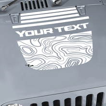 Jeep Wrangler grafische kit Vinyl Wrap Sticker sticker Blackout Contour kaart Hood Split Strobe stijl sticker sticker
 2