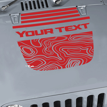 Jeep Wrangler grafische kit Vinyl Wrap Sticker sticker Blackout Contour kaart Hood Split Strobe stijl sticker sticker
 3